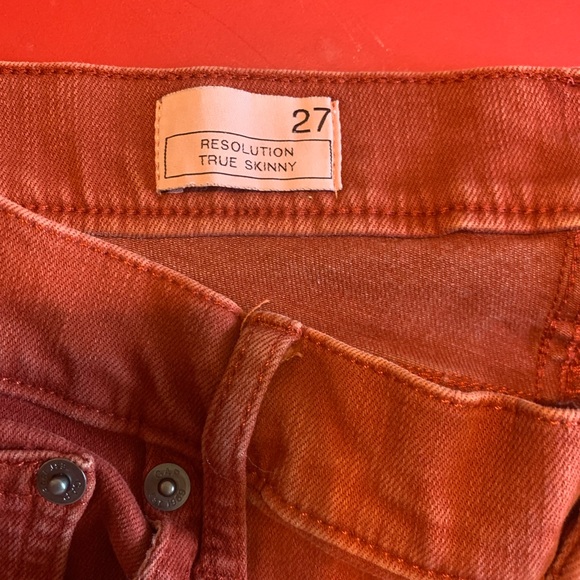 Rust Red “Resolution True Skinny” Jeans  { Gap } - Picture 6 of 10